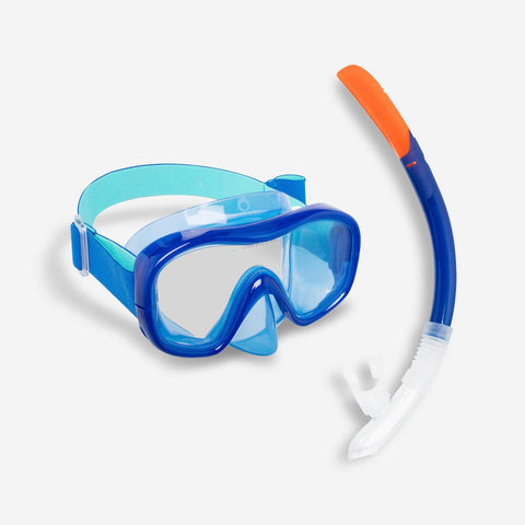 





Kit de máscara y tubo de snorkel para adulto 100