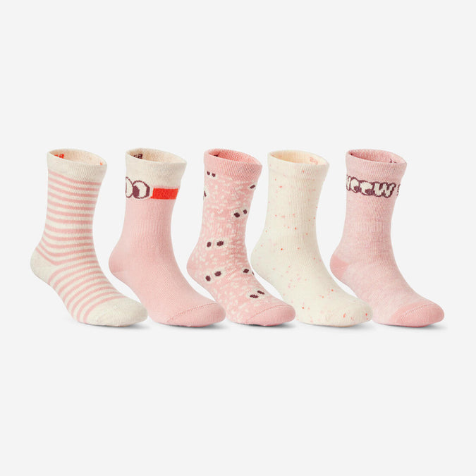 





Pqt. de 5 calcetines largos para niños - Básico rosa con motivos, photo 1 of 9