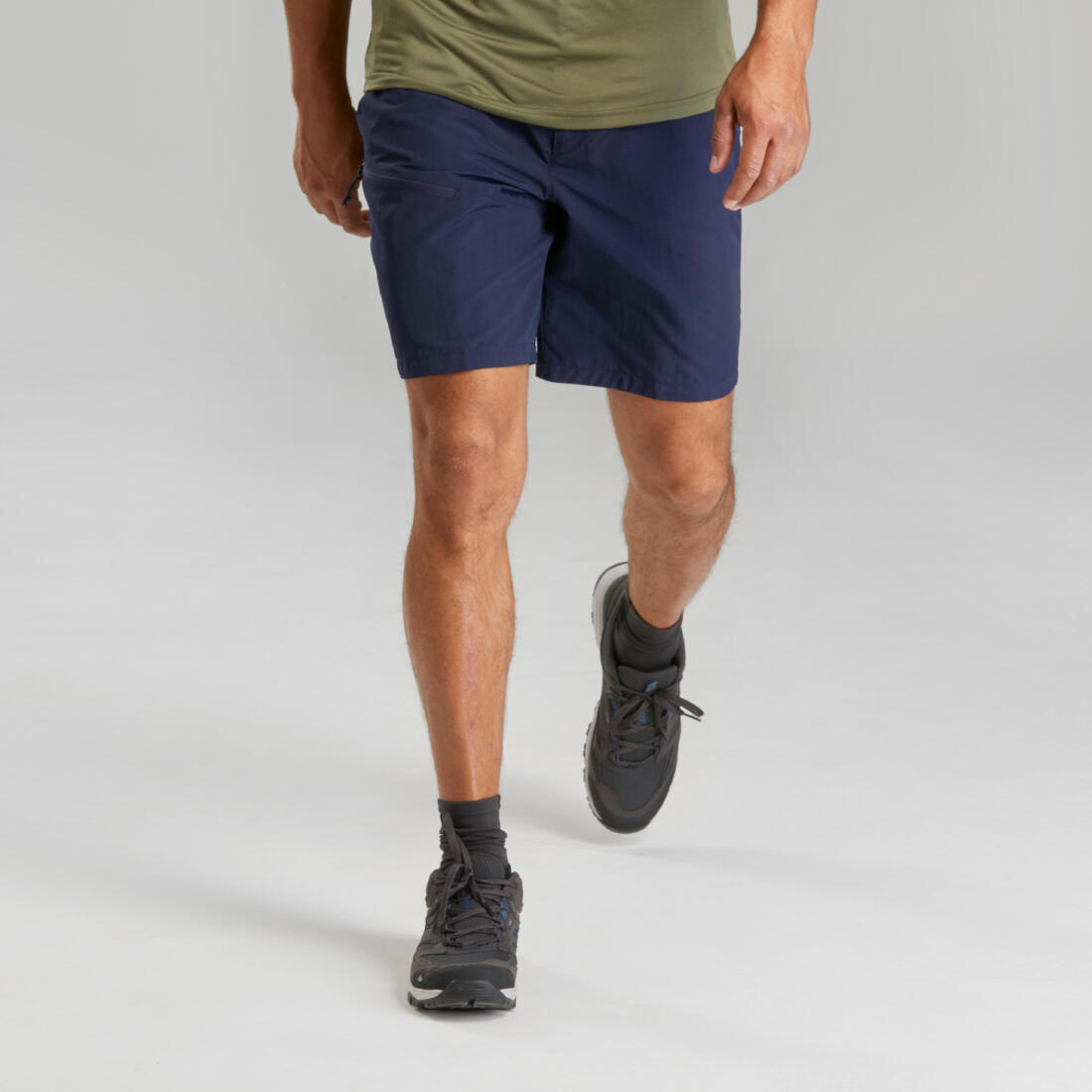 Short de senderismo gris para hombre MH100