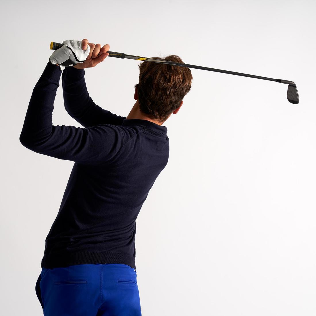 SUÉTER DE GOLF CON CUELLO REDONDO PARA HOMBRE CLIMA TEMPLADO GRIS