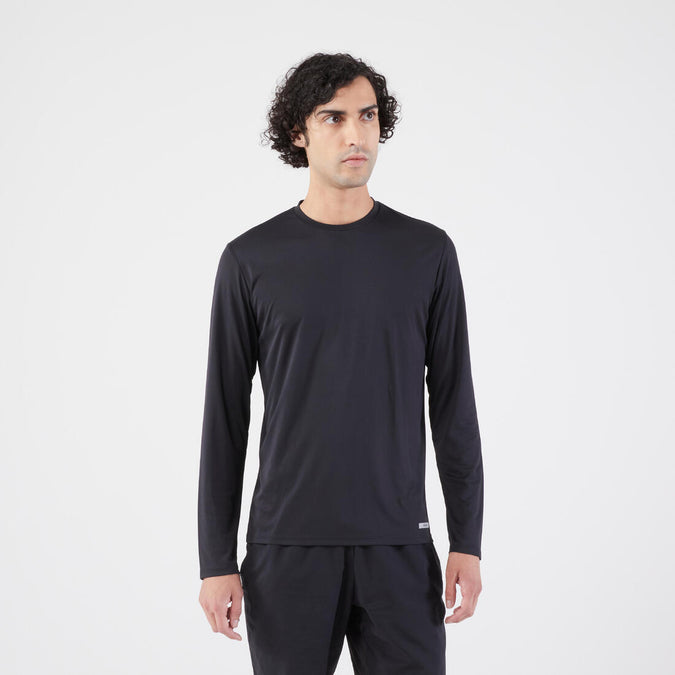 





Playera de running de manga larga anti-UV negra para hombre Kiprun Dry 500, photo 1 of 6