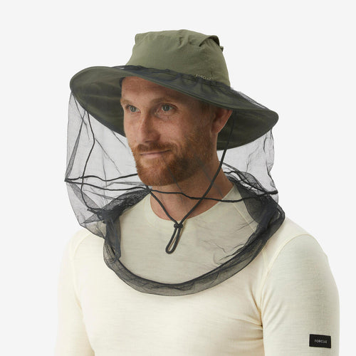 





Sombrero de trekking antimosquitos caqui para hombre Tropic 900