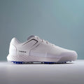 Zapatos de golf impermeables blancos para hombre Grip Waterproof