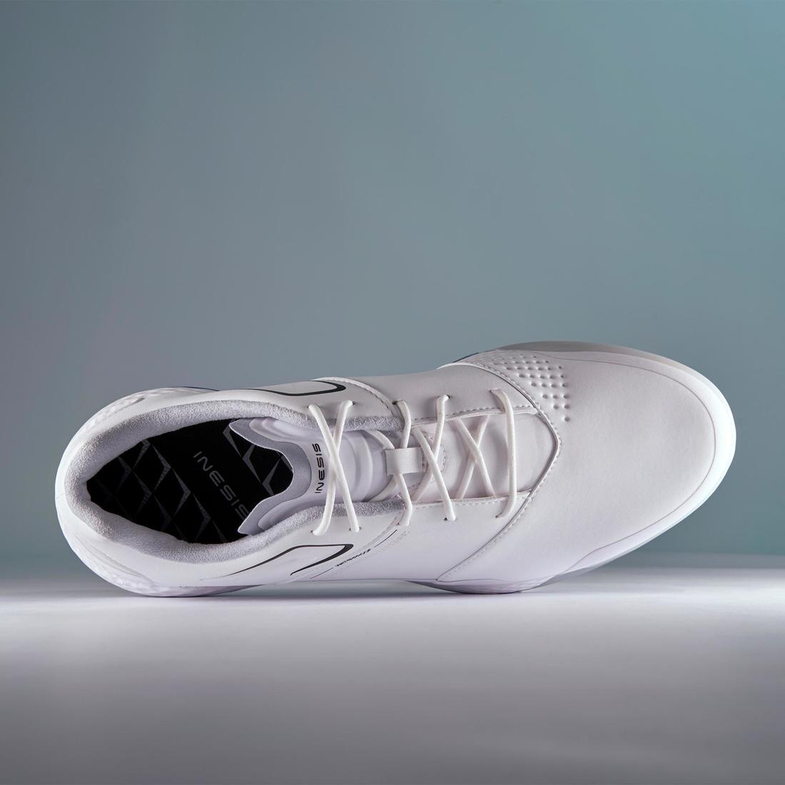 Zapatos de golf impermeables blancos para hombre Grip Waterproof