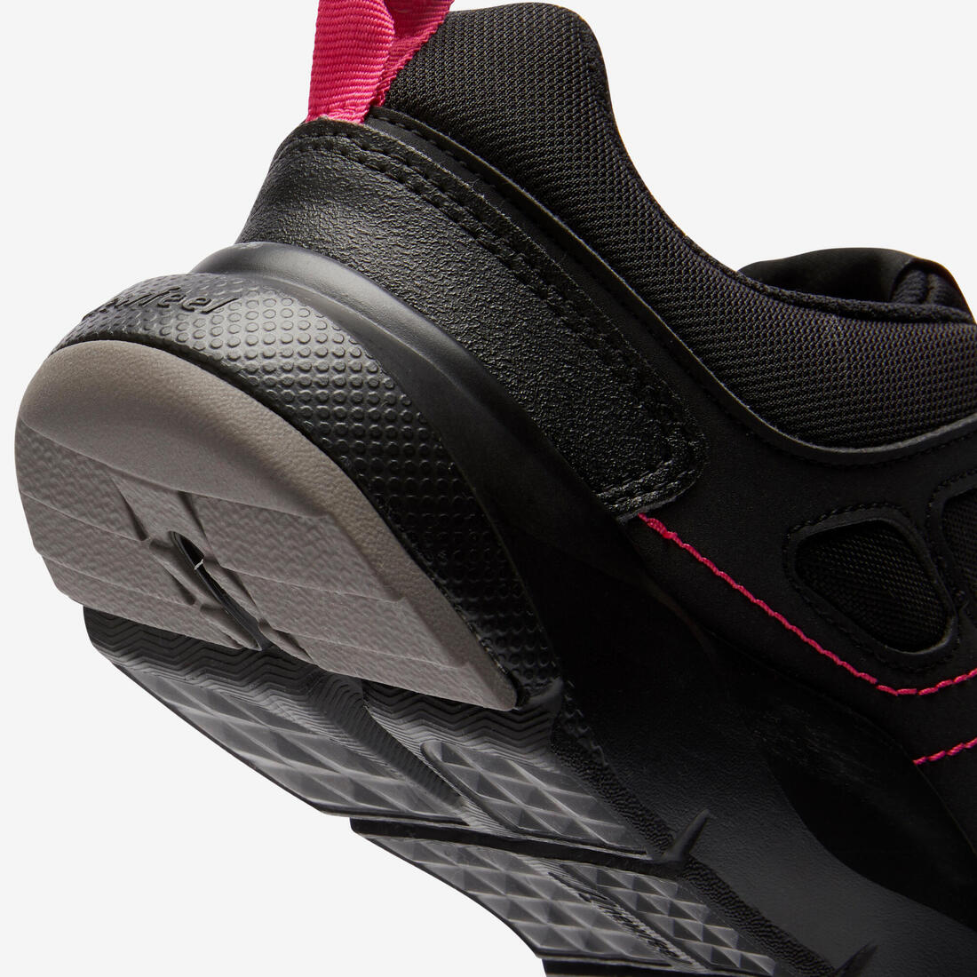 Calzado Caminar HW 100 Mujer Negro/Rosa