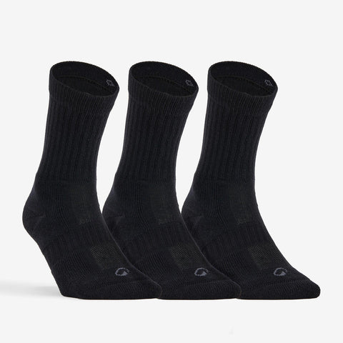 





Calcetines largos para tenis negros Artengo RS 500 paquete de 3 pares