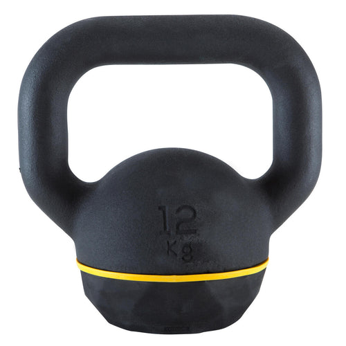 





Pesa de hierro fundido con base de goma de 12 kg Kettlebell