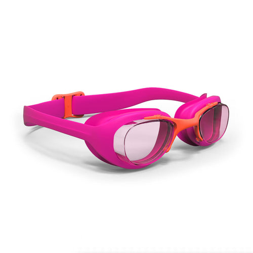 





Goggles de natación con cristales claros rosa y para niños Xbase