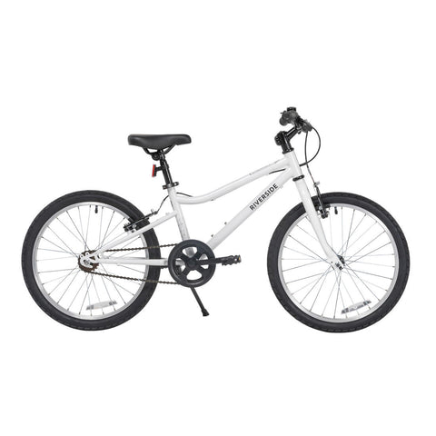 





Bicicleta híbrida riverside infantil 6 - 9 años blanco rodada 20 st 100