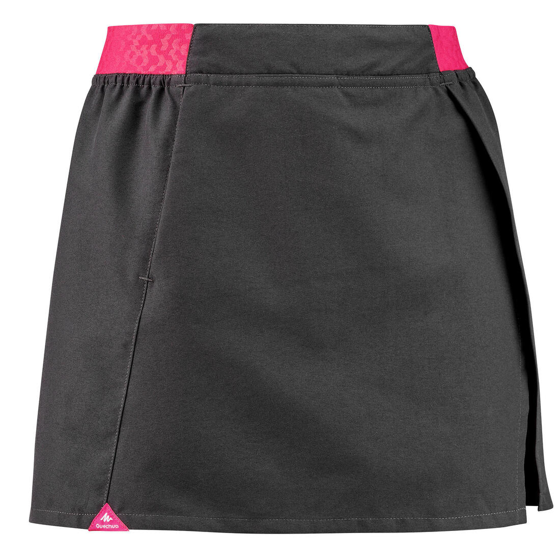 Falda-short de senderismo - MH100 gris y rosa - niños 7 -15 años