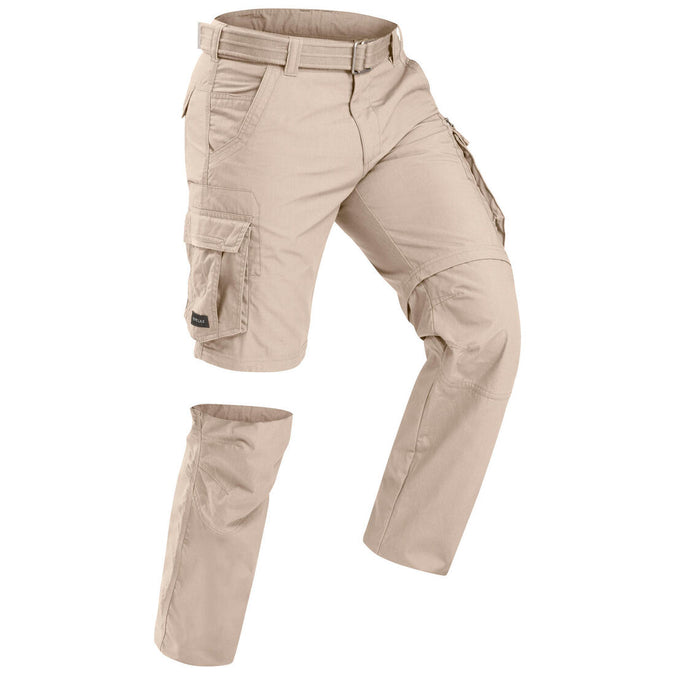 





Pantalón cargo transformable de trekking caqui para hombre Travel100 Modul, photo 1 of 11