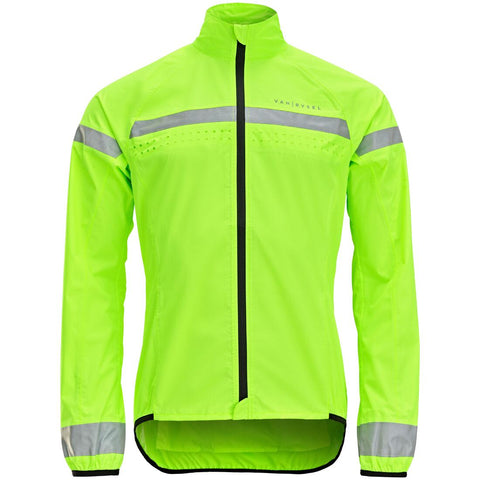 





Impermeable Ciclismo Carretera Manga Larga Hombre RC120 Visible EN11353