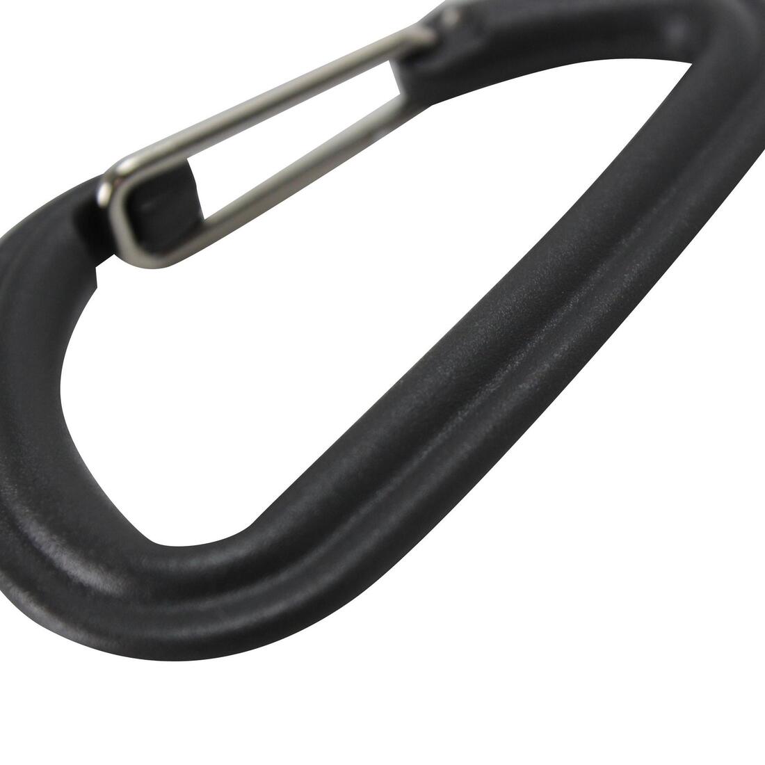 Mosquetón Para Sujetar Cubiertos Camping Trekking Senderismo Negro Plástico