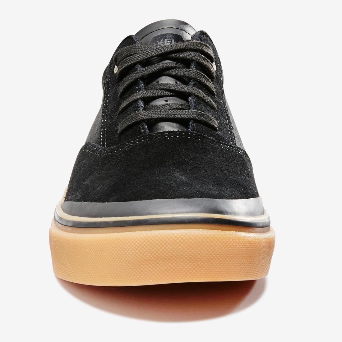 Tenis de tobillo bajo de skateboarding adulto VULCA negro