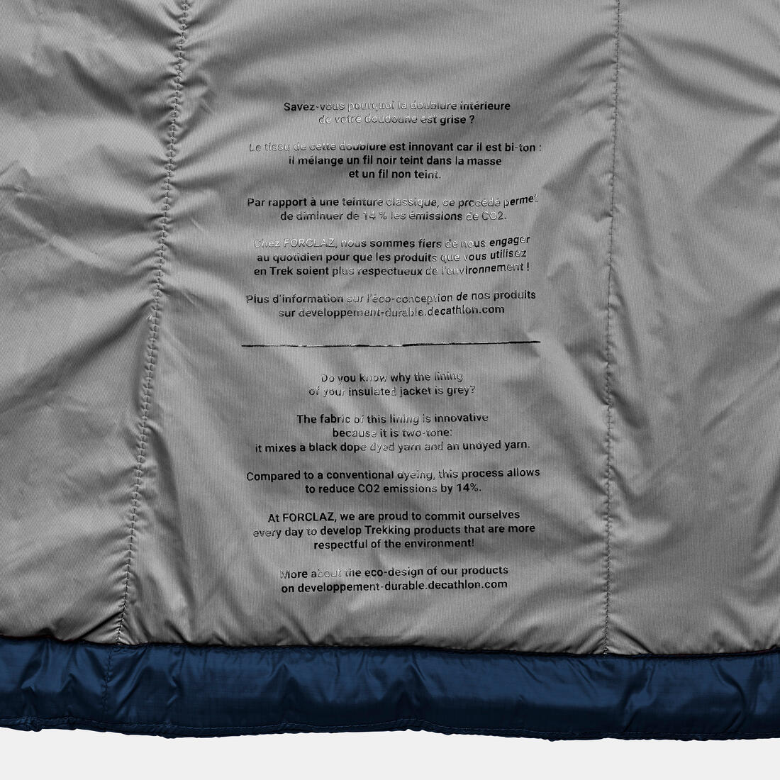 Chaleco acolchado de trekking y montañismo - MT100 - Plumón - Hombre