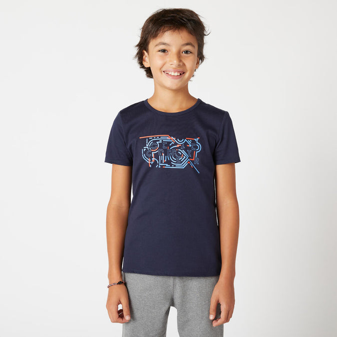 





Playera niños algodón - Básica azul marino con estampado, photo 1 of 6