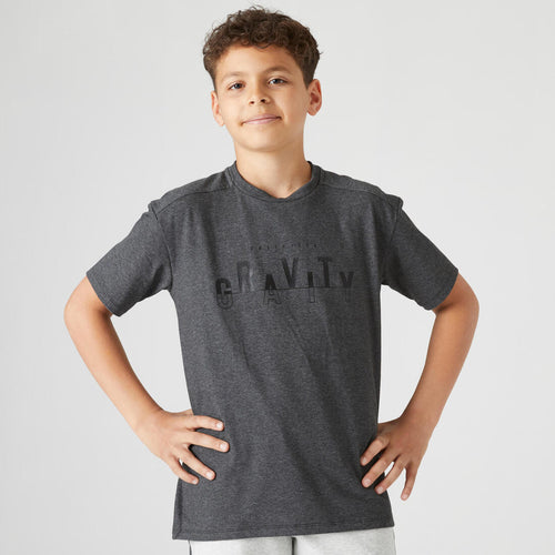 





Playera de algodón para niños - 500 - Gris oscuro - Transpirable