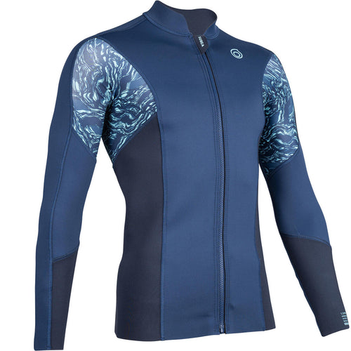 





Top de neopreno de manga larga azul para hombre anti-UV 1.5 mm