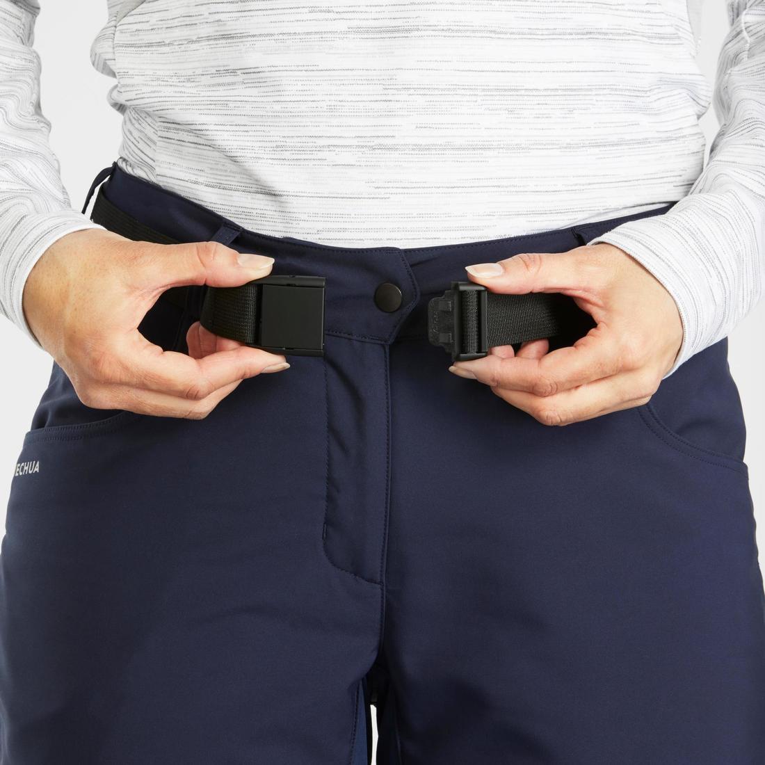 Pantalón de senderismo cálido y perlante mujer SH500