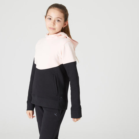 





Sudadera con capucha niños algodón transpirable - 500 rosa y negro