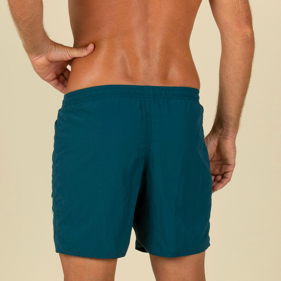 Bermudas Natación Swimshort 100 Basic Hombre Turquesa Verde