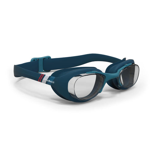 





Goggles de natación con cristales claros azules con blanco unitalla Xbase