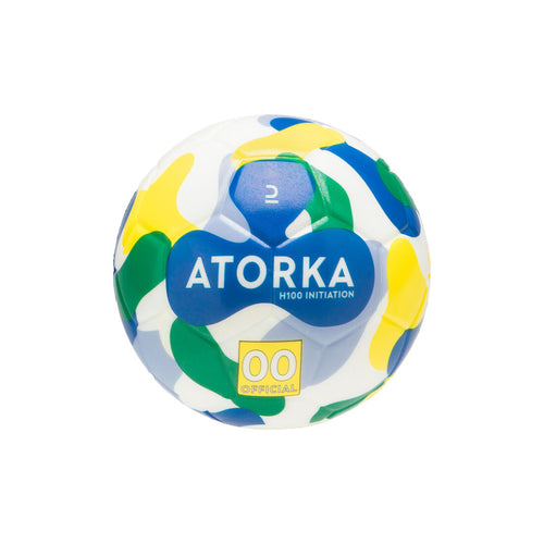 





Balón de handball talla 00 Niños - H100 Iniciación azul amarillo verde