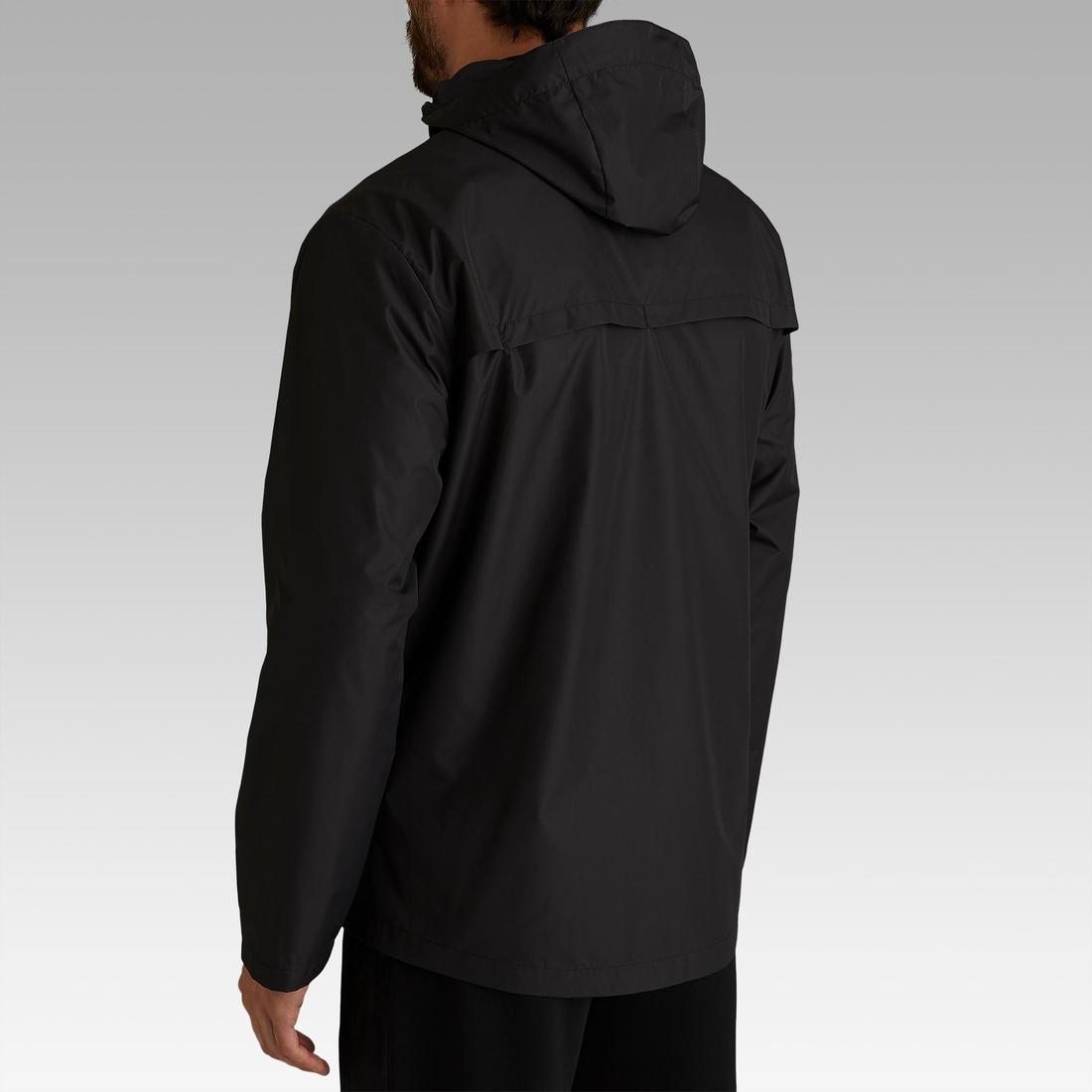 Camarra de fútbol impermeable T100 adulto negra