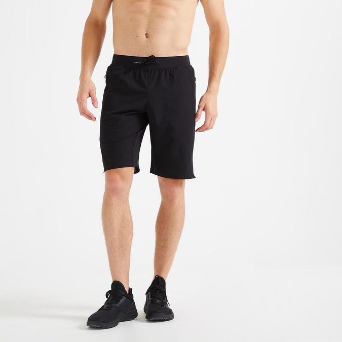 





Short de fitness transpirable con cierre gris para hombre Collection, photo 1 of 5