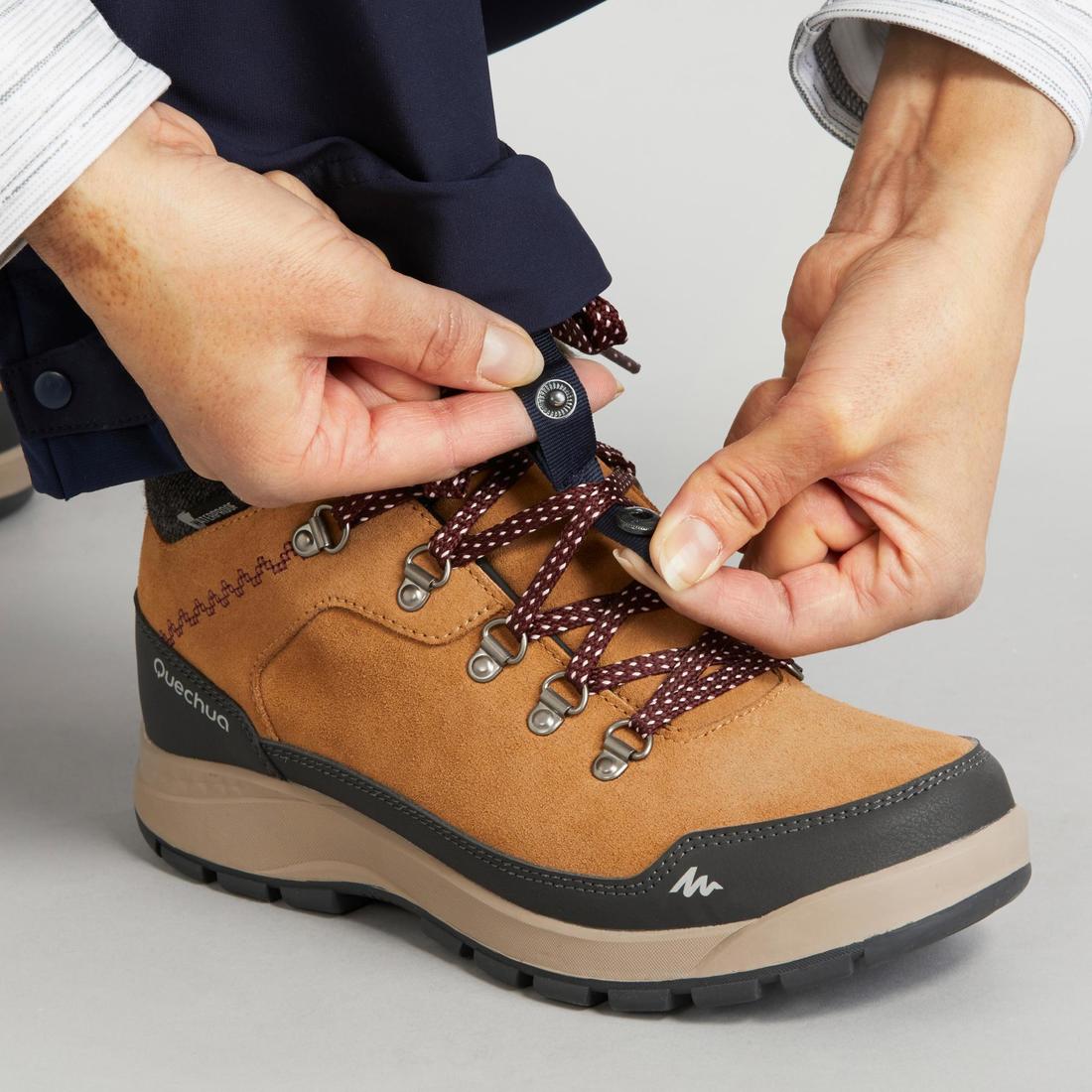 Pantalón de senderismo cálido y perlante mujer SH500