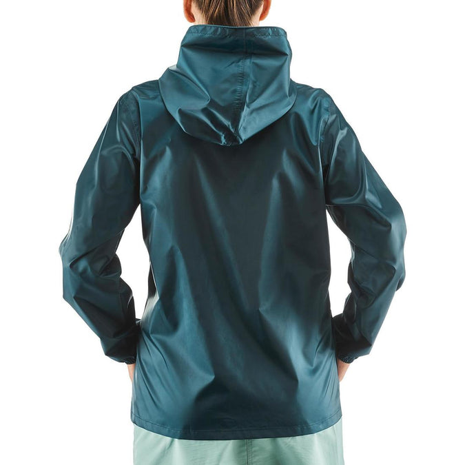 Chamarra impermeable, rompevientos y perlante de senderismo para mujer  Raincut - Decathlon