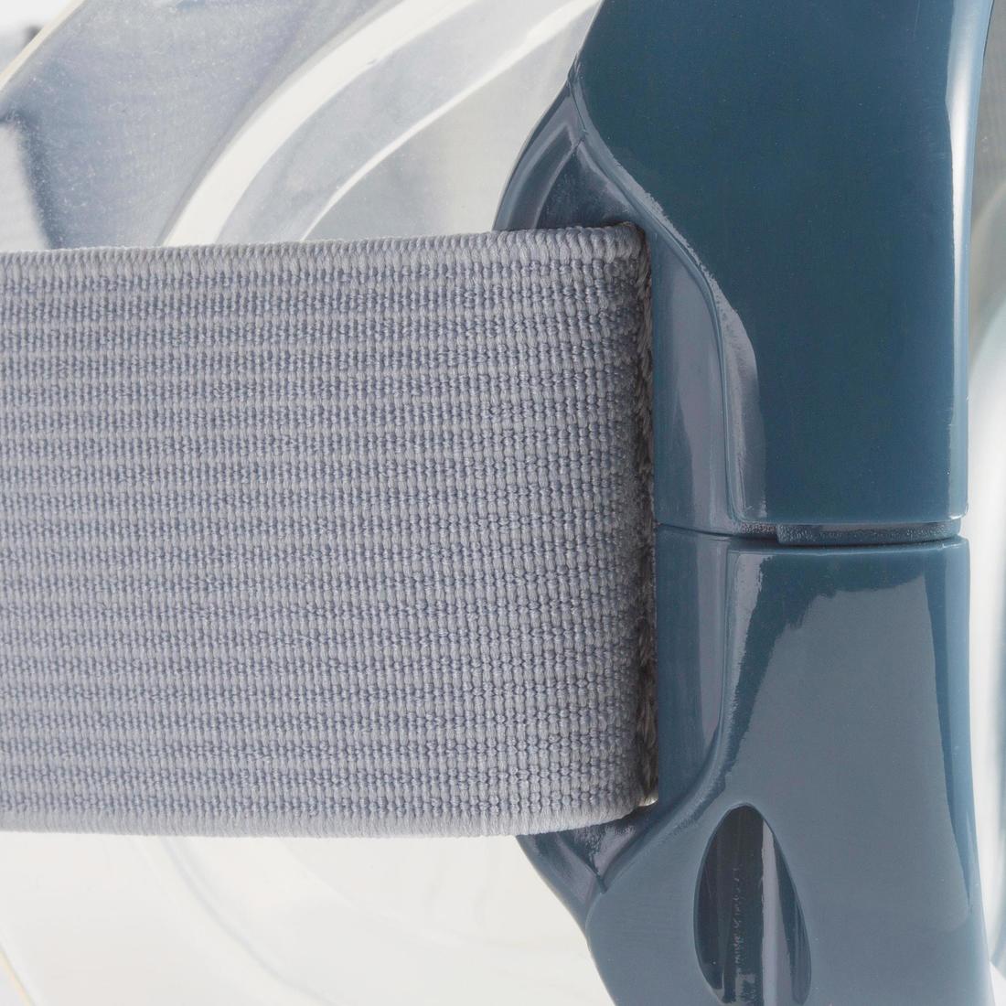 Kit Máscara Tubo Snorkel SNK 500 Adultos y Niños Gris