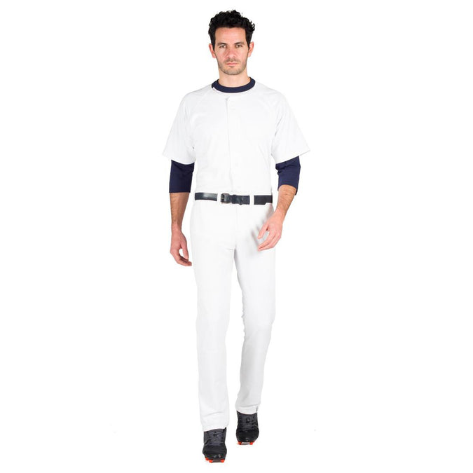 Camiseta de béisbol para hombre Kipsta BA550 blanco - Decathlon