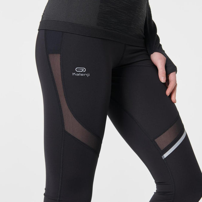 LEGGINGS RUNNING MUJER - KIPRUN SUPPORT NEGRO - Decathlon