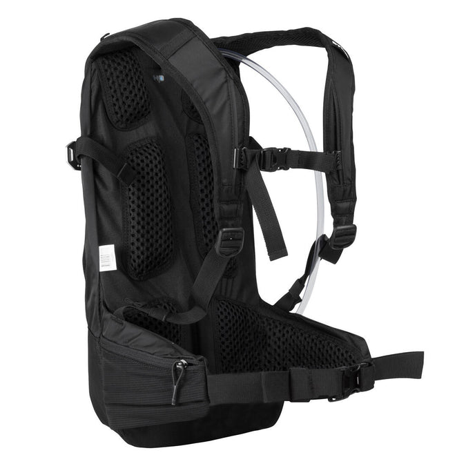 Mochila de hidratacion de ciclismo MTB de 12 L 2 L de agua negra ST Decathlon Panama