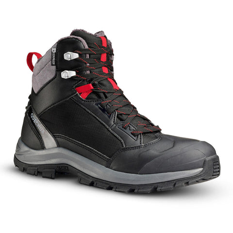 





Botas cálidas impermeables de senderismo negras para hombre SH500 mountain MID