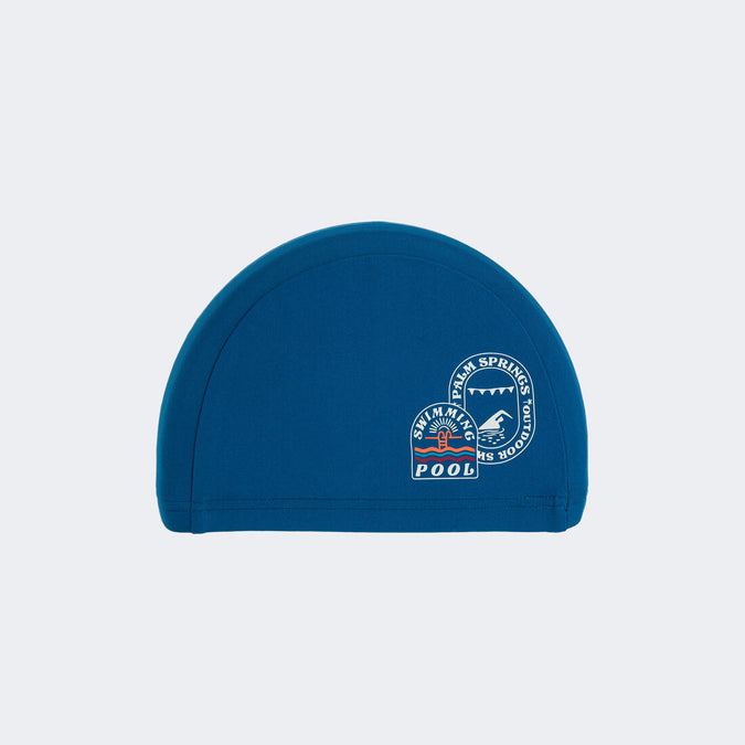 





Gorra de natación de punto tejido con estampado azul en talla CH, photo 1 of 2