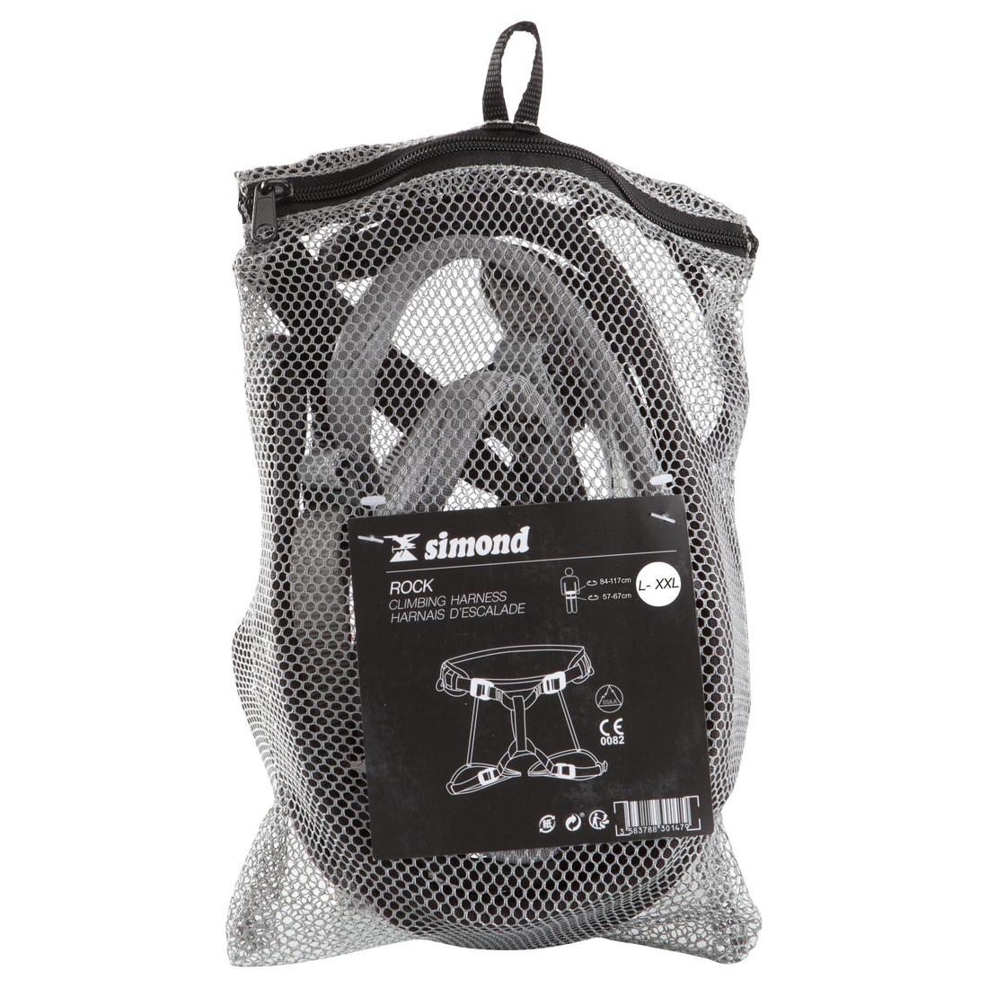 ARNÉS ESCALADA Y ALPINISMO - ROCK NEGRO GRIS