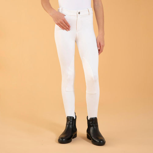 





Pantalón Competencia Equitación blanco Niños 100