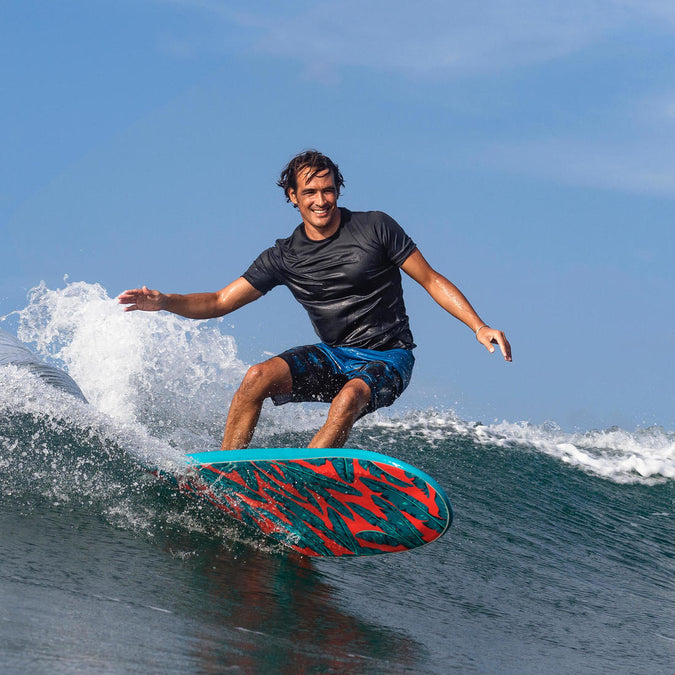 Playera con proteccion solar Top de surf para pombre Anti UV Manga Decathlon Panama