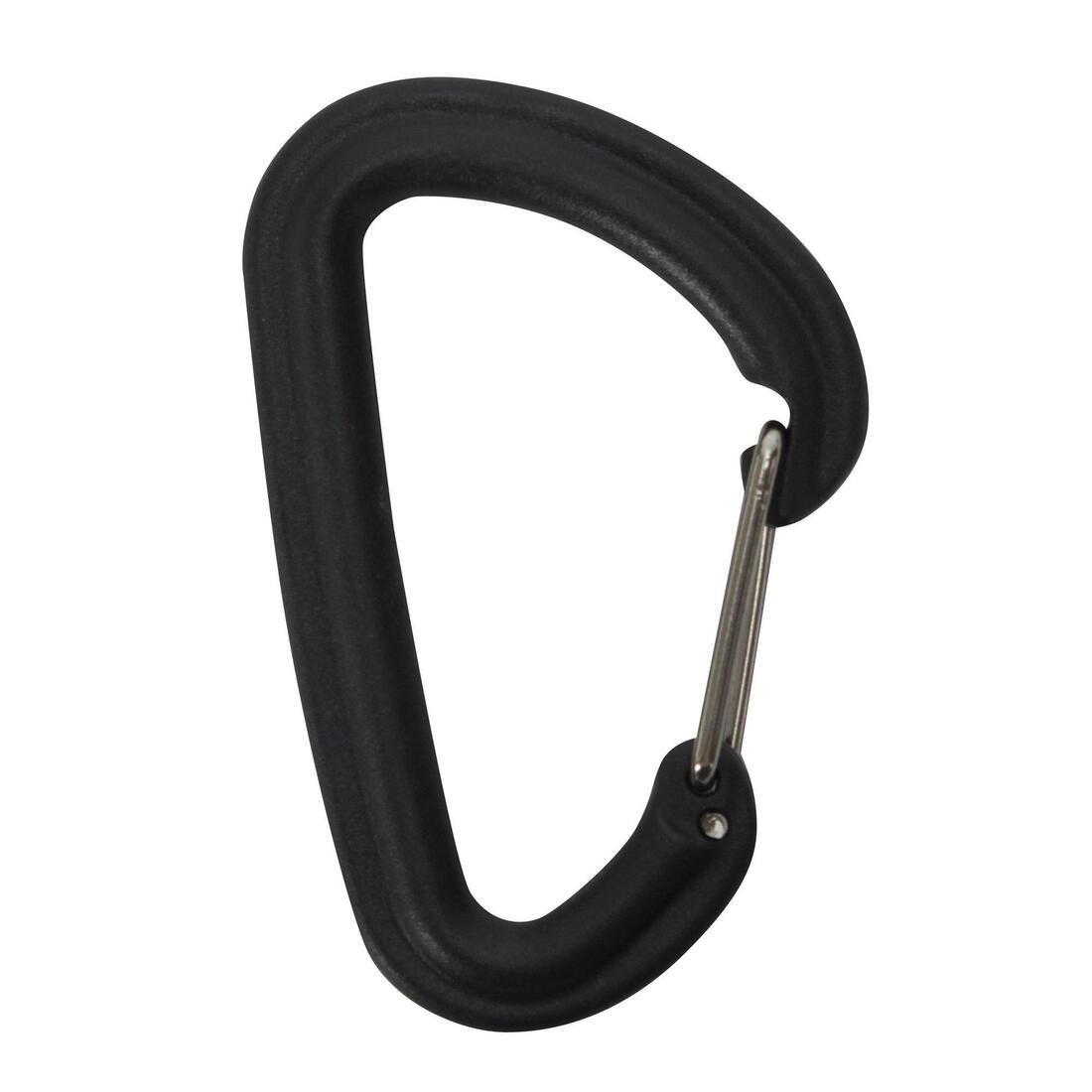 Mosquetón Para Sujetar Cubiertos Camping Trekking Senderismo Negro Plástico