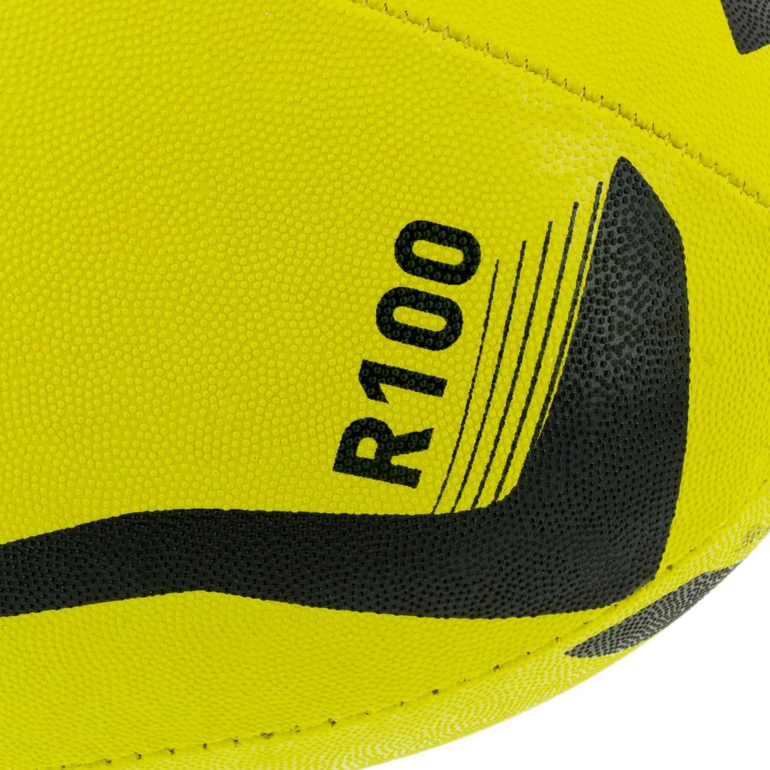 Balón de rugby R100 talla 3 amarillo
