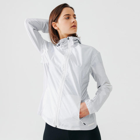 





Chamarra de Running con capucha para Mujer - Perlante - Rain - Blanco