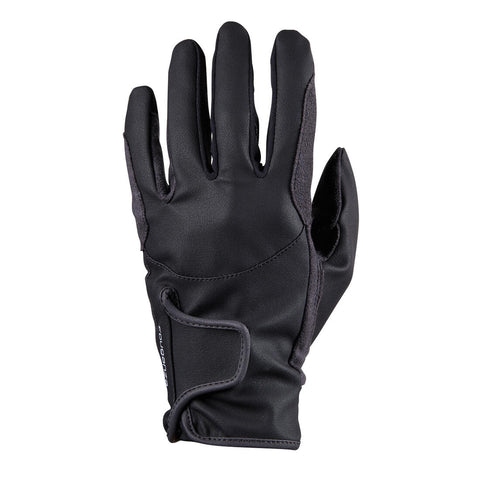 





Guantes equitación júnior 500 negro y gris