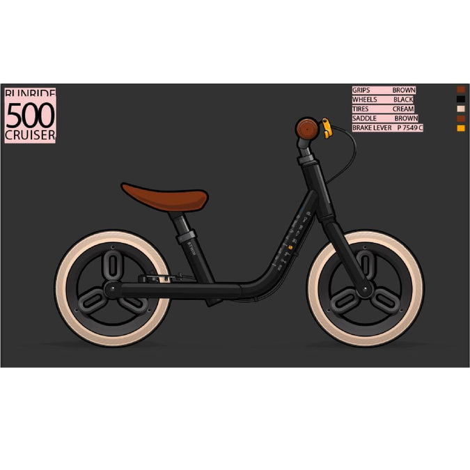 Bicicleta sin pedales niños 10 pulgadas Runride 500