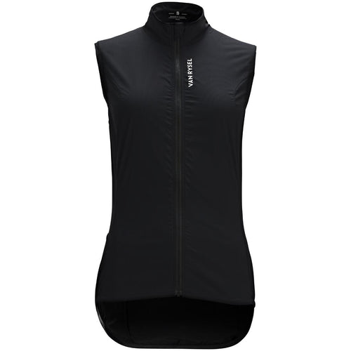 





Chaleco Ciclismo Carretera Ultralight Mujer Negro Rompevientos