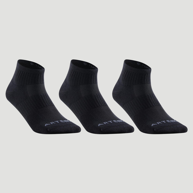 





Calcetines deportivos de media caña negros Artengo 500 paquete de 3 pares, photo 1 of 5