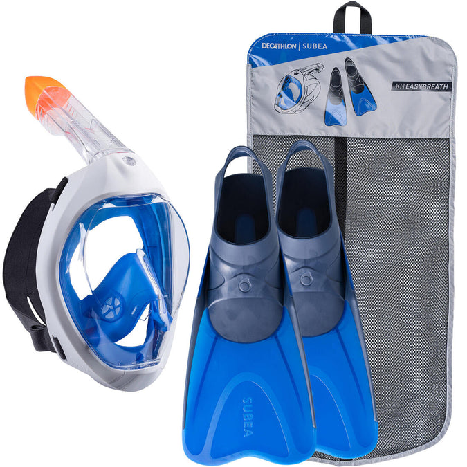 





Kit Snorkel Máscara Easybreath 500 + Aletas Adulto Azul, photo 1 of 19