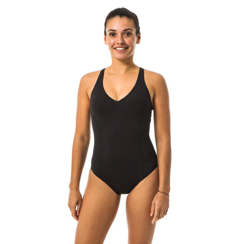 





Traje de baño de natación negro para mujer Pearl