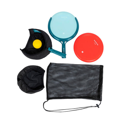 





Kit de 3 juegos en 1:Lanzamiento de disco/deporte de raqueta/atrapapelotas.